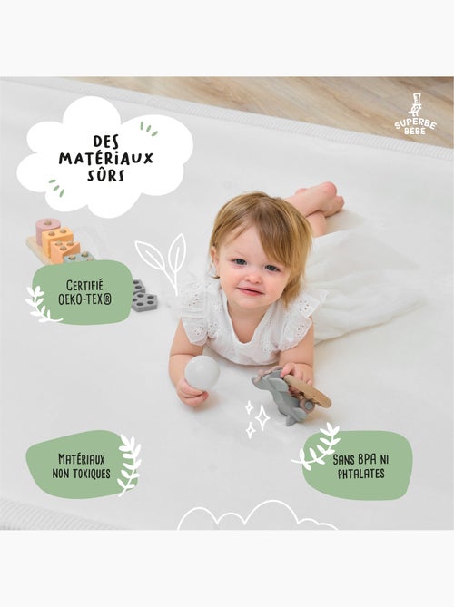 Alfombra de actividades y juego de espuma - 200x150x2,5 - Cocoon Plus | SUPERBE BEBE - Kiabi