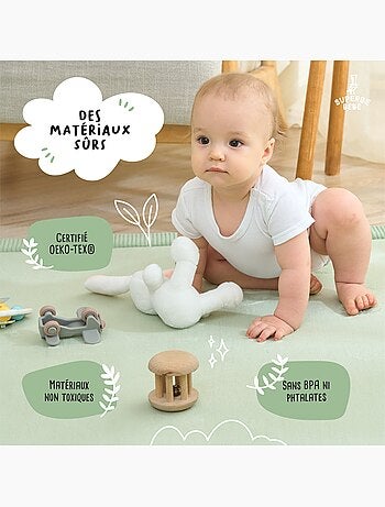 Alfombra de actividades y juego de espuma - 200x150x2,5 - Cocoon Plus | SUPERBE BEBE