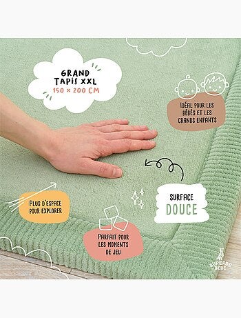 Alfombra de actividades y juego de espuma - 200x150x2,5 - Cocoon Plus | SUPERBE BEBE