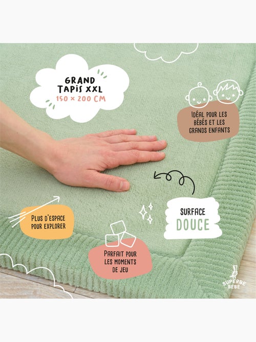 Alfombra de actividades y juego de espuma - 200x150x2,5 - Cocoon Plus | SUPERBE BEBE - Kiabi