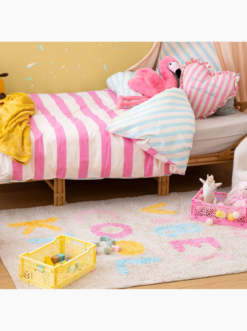 Alfombra de algodón assya 100x150cm Multicolor - Kiabi