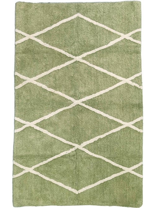 Alfombra de algodón con efecto bereber BALTE Future Home 100 x 150 cm caqui - Kiabi Alfombra de algodón con efecto bereber BALTE Future Home 100 x 150 cm caqui - Kiabi
