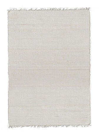 Alfombra de algodón tejida a mano con flecos