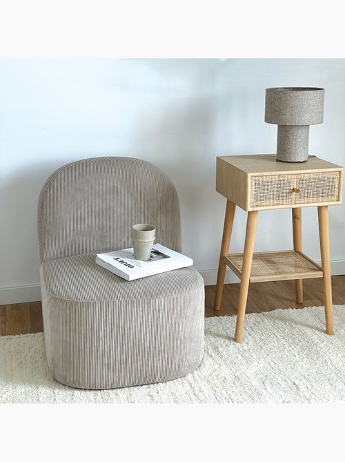 Alfombra de algodón tejida a mano con flecos - Kiabi