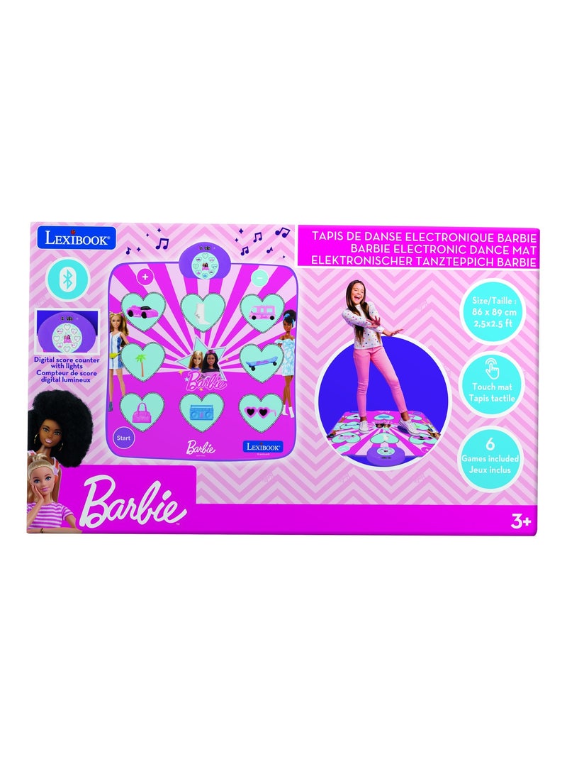 Alfombra de baile barbie electrónica, bluetooth y luminosa con 6 modos de juego Rosa - Kiabi
