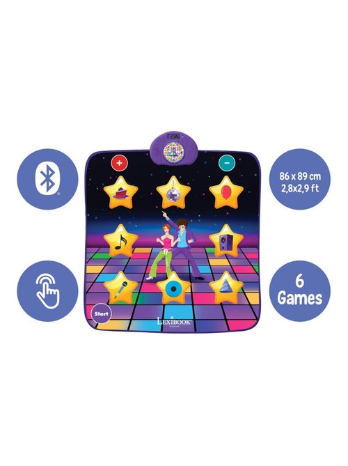 Alfombra de baile electrónica, Bluetooth y luminosa con 6 modos de juego - Kiabi