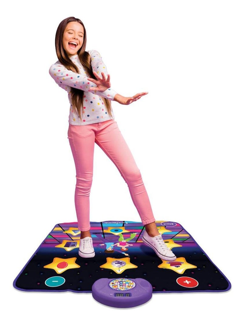 Alfombra de baile electrónica, Bluetooth y luminosa con 6 modos de juego Violeta - Kiabi