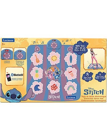 Alfombra de baile electrónica, bluetooth y luminosa stitch con 6 modos de juego