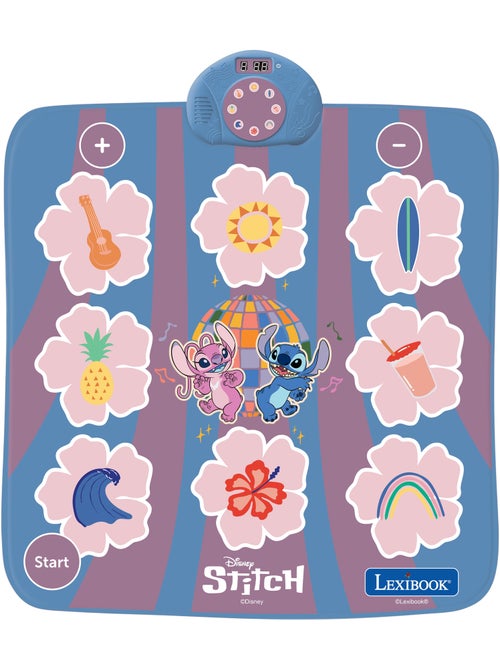 Alfombra de baile electrónica, bluetooth y luminosa stitch con 6 modos de juego - Kiabi