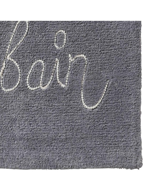 Alfombra de baño antideslizante algodón con perlas de poliéster bordadas – Guy Levasseur - Kiabi