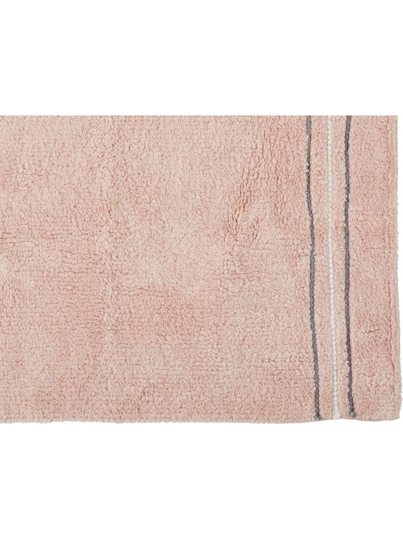 Alfombra de baño antideslizante de algodón Linéa 50 x 80 cm – Guy Levasseur Rosa - Kiabi