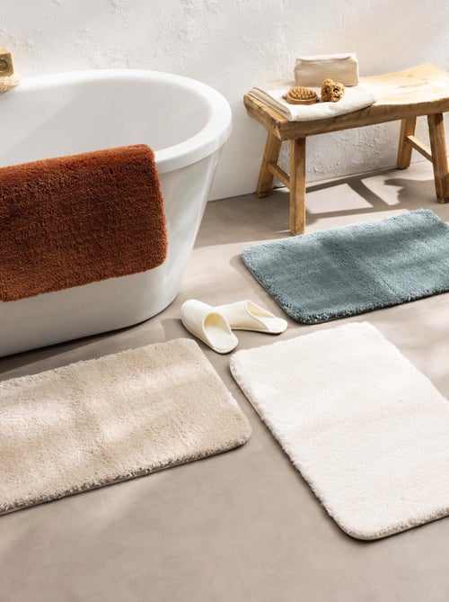 Alfombra de baño antideslizante de microfibra - Kiabi