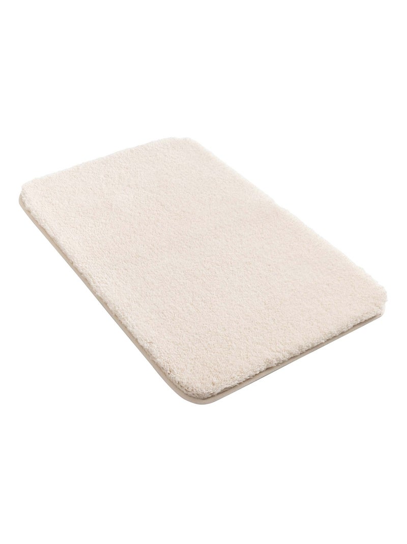 Alfombra de baño antideslizante de microfibra Beige - Kiabi