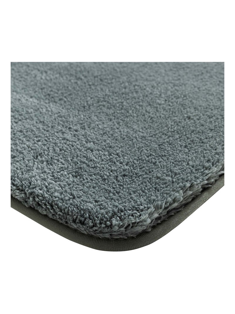 Alfombra de baño antideslizante de microfibra Caqui - Kiabi