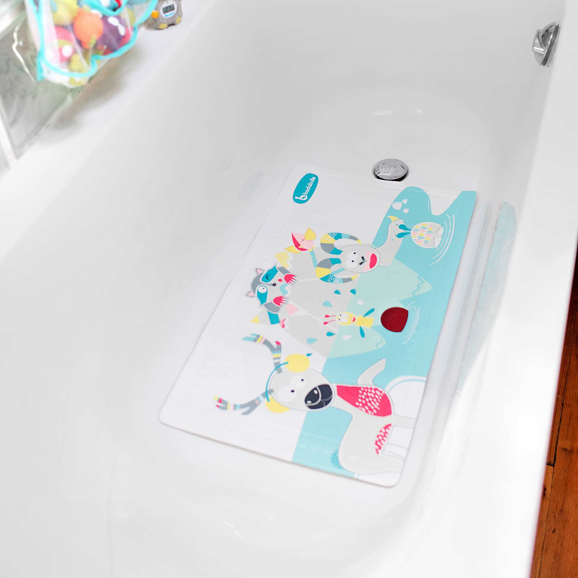 Alfombra de baño 'Badabulle' Bebé niño - azul - Kiabi - 16,00€