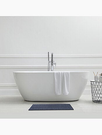 Alfombra de baño bicolor con borreguillo de poliéster antideslizante 50 x 80 cm Guy Levasseur