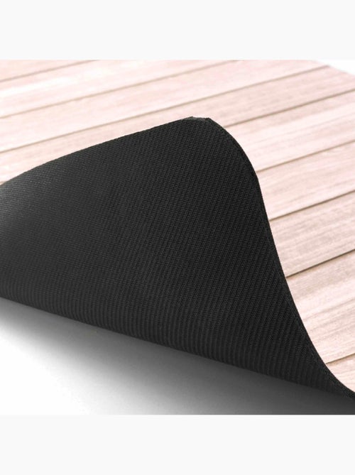 Alfombra de Baño Calista Ultra-Absorbente Efecto Madera - Kiabi