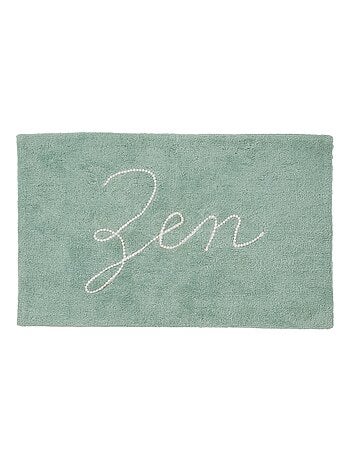 Alfombra de baño con texto, 50 x 80 cm, de algodón