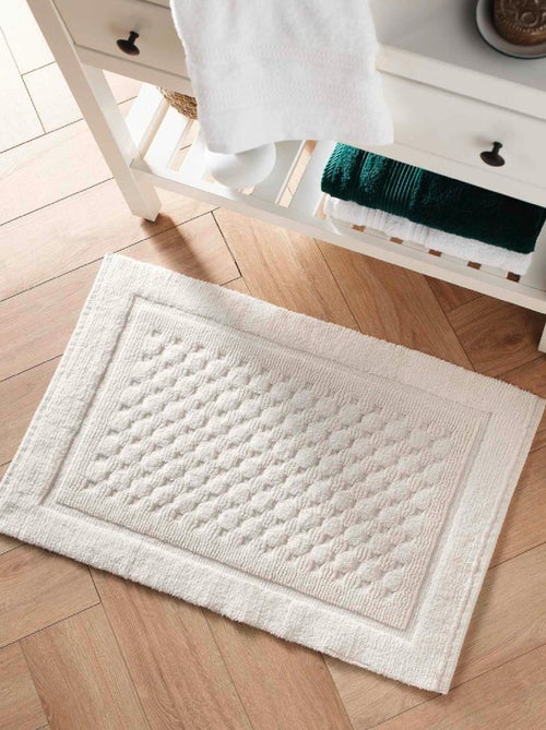 Alfombra de Baño Damaris Uni con Relieves - Kiabi