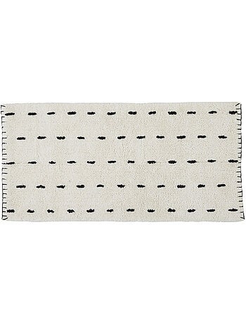 Alfombra de baño de algodón de 1 cm con motivo horse point 60 x 120 cm Guy Levasseur