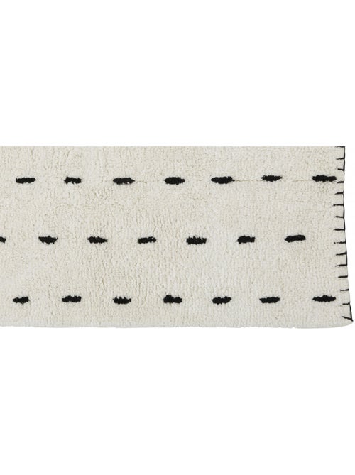 Alfombra de baño de algodón de 1 cm con motivo horse point 60 x 120 cm Guy Levasseur - Kiabi