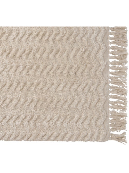 Alfombra de baño de algodón tufté Thea 50 x 80 cm antideslizante - Kiabi Alfombra de baño de algodón tufté Thea 50 x 80 cm antideslizante - Kiabi