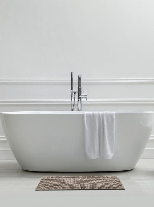 Alfombra de baño de chenilla, 50 x 70 cm, lisa - Kiabi