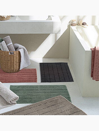 Alfombra de baño de chenilla, 50 x 70 cm, lisa