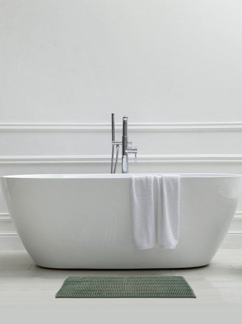 Alfombra de baño de chenilla, 50 x 70 cm, lisa - Kiabi