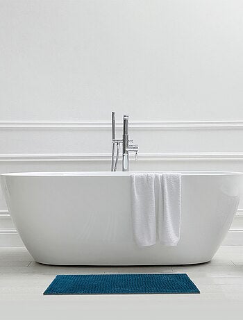 Alfombra de baño de chenilla de 50 x 80 cm, de poliéster liso