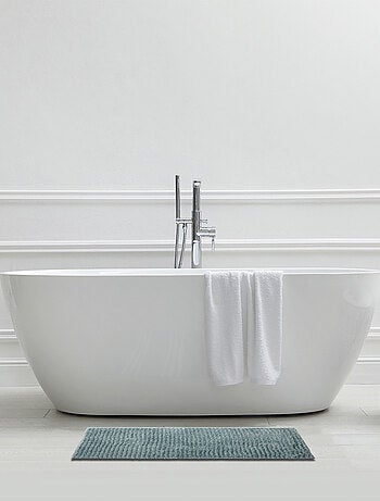Alfombra de baño de chenilla de 50 x 80 cm, de poliéster liso