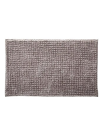 Alfombra de baño de chenilla de 50 x 80 cm, de poliéster liso