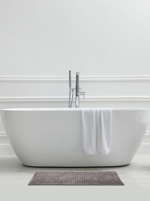 Alfombra de baño de chenilla de 50 x 80 cm, de poliéster liso - Kiabi Alfombra de baño de chenilla de 50 x 80 cm, de poliéster liso - Kiabi