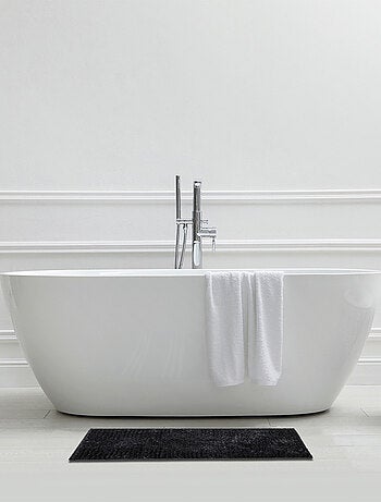 Alfombra de baño de chenilla de 50 x 80 cm, de poliéster liso