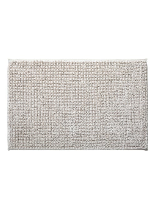Alfombra de baño de chenilla de 50 x 80 cm, de poliéster liso - Kiabi