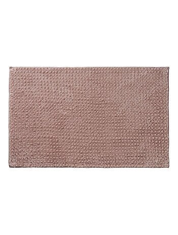 Alfombra de baño de chenilla de 50 x 80 cm, de poliéster liso