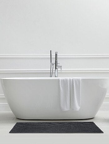 Alfombra de baño de chenilla de 60 x 180 cm, de poliéster liso