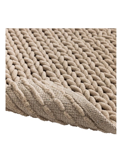 Alfombra de baño de suave chenilla antideslizante - Kiabi