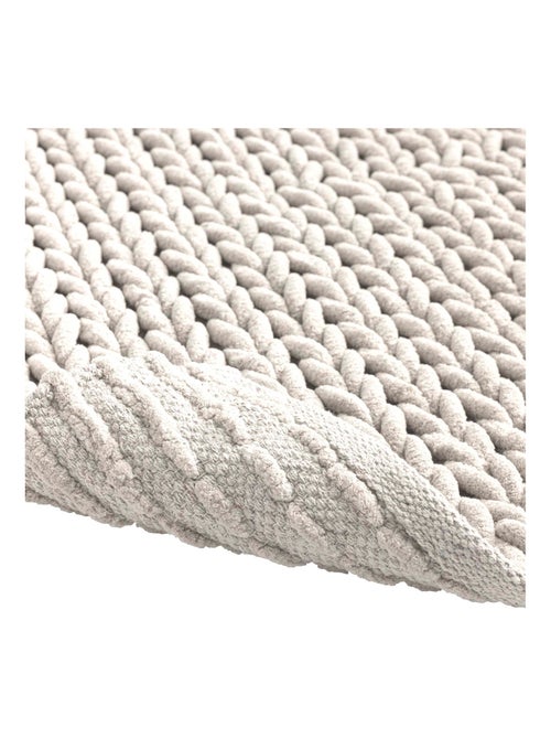Alfombra de baño de suave chenilla antideslizante - Kiabi