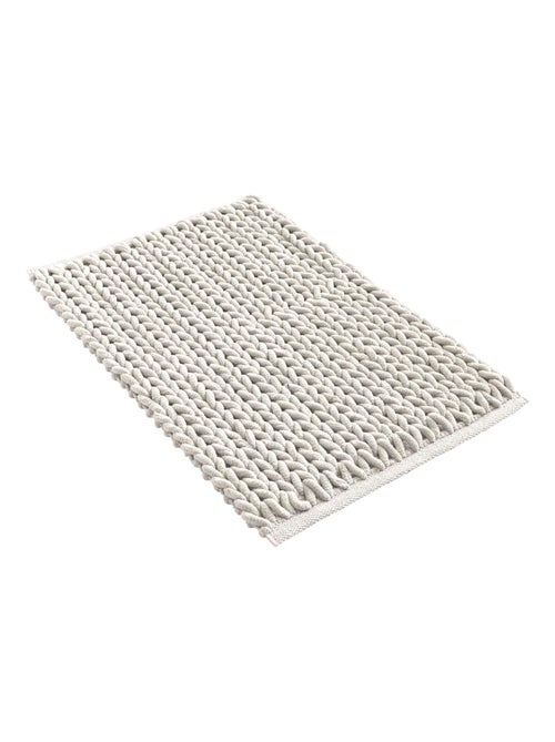 Alfombra de baño de suave chenilla antideslizante - Kiabi