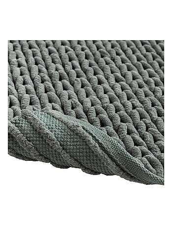 Alfombra de baño de suave chenilla antideslizante