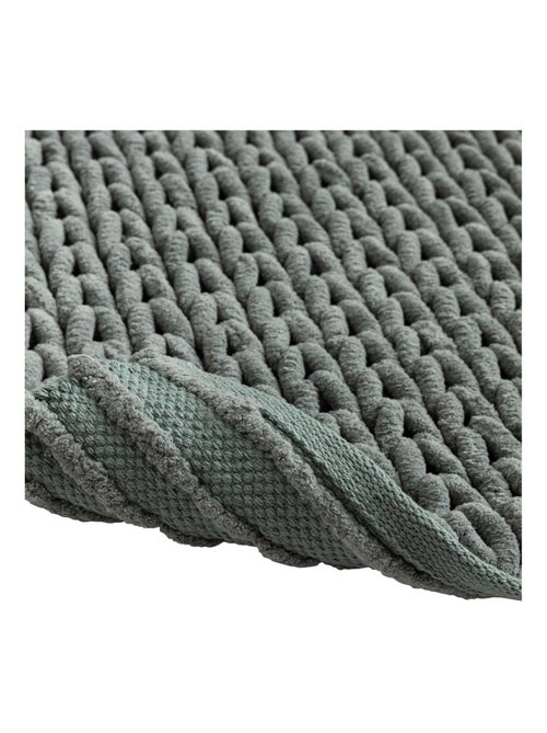 Alfombra de baño de suave chenilla antideslizante - Kiabi