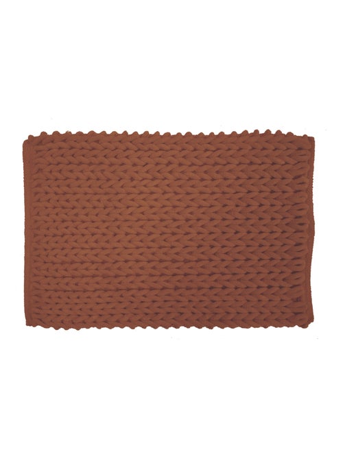 Alfombra de baño de suave chenilla antideslizante - Kiabi