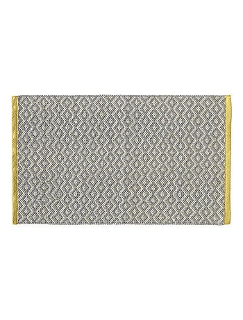 Alfombra de baño decorativa con diseño de rombos