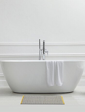 Alfombra de baño decorativa con diseño de rombos