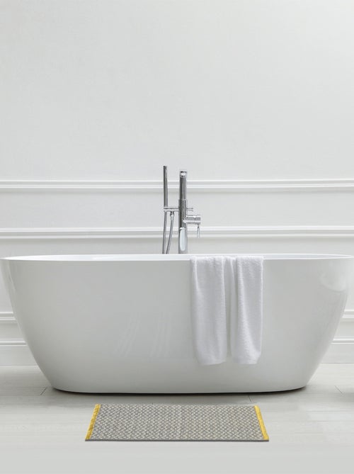 Alfombra de baño decorativa con diseño de rombos - Kiabi