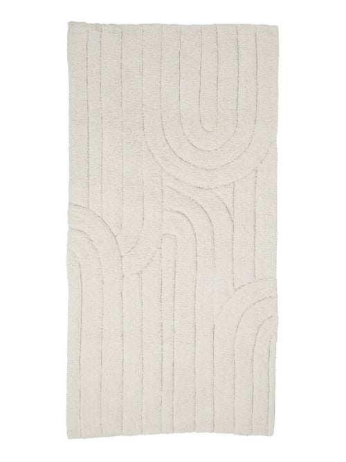 Alfombra de baño decorativa con diseño gráfico de arco en algodón - Kiabi