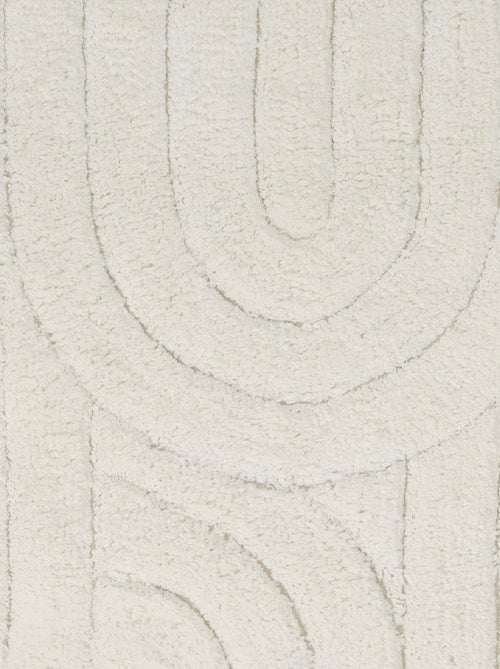 Alfombra de baño decorativa con diseño gráfico de arco en algodón - Kiabi