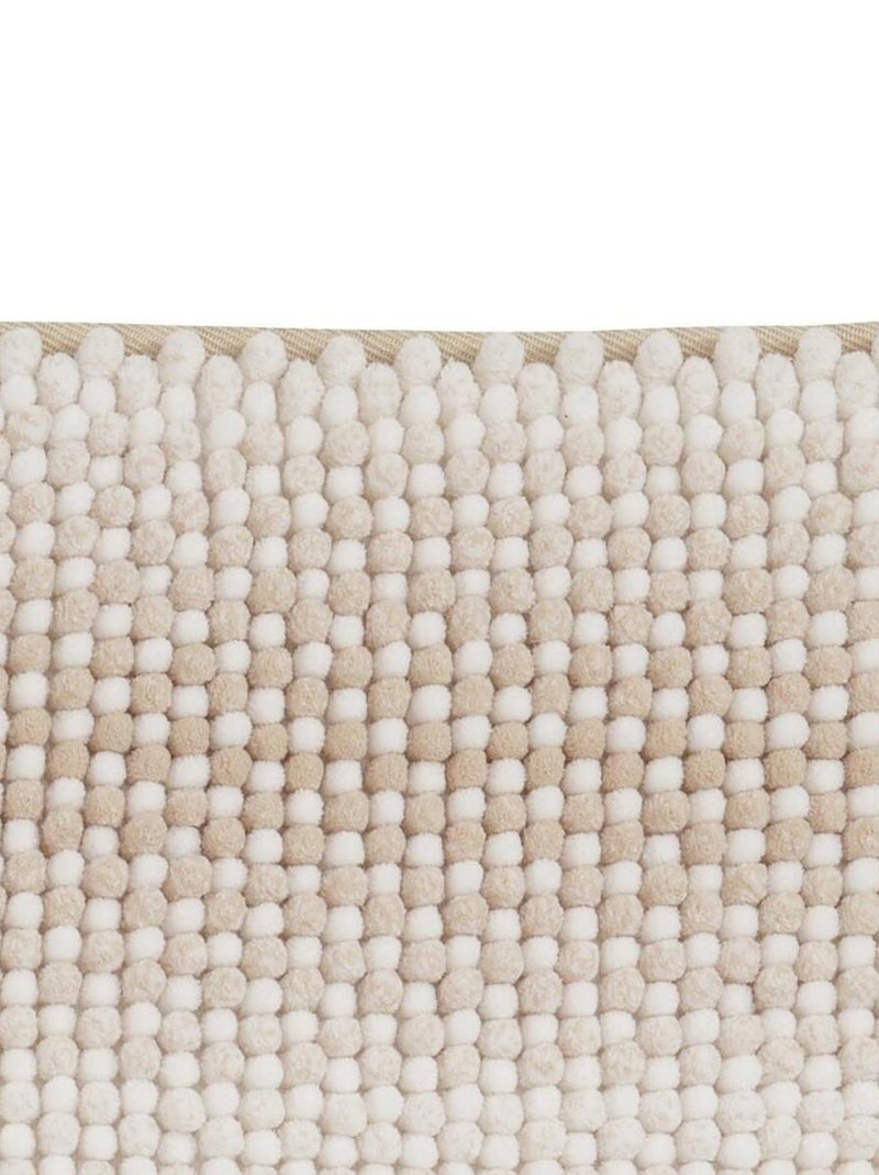 Alfombra de baño decorativa con efecto de malla Beige - Kiabi