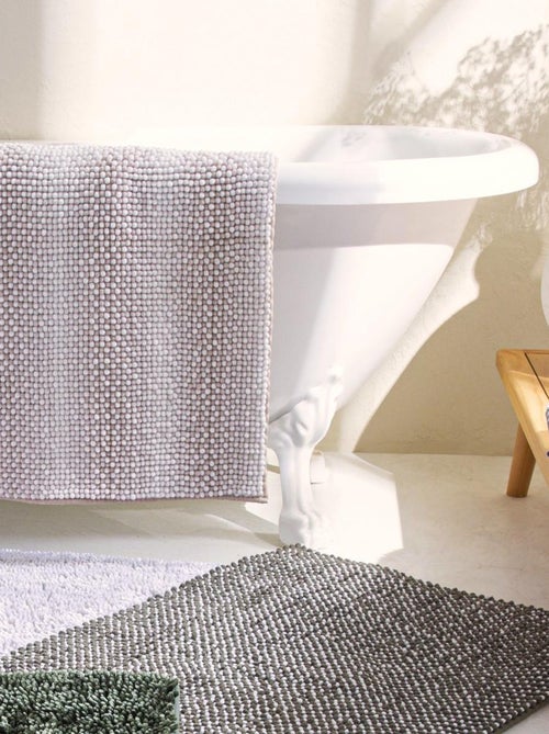Alfombra de baño decorativa con efecto de malla - Kiabi